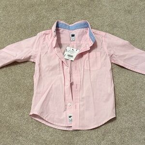Toddler Boys Janie and Jack Pink Button-Up Shirt